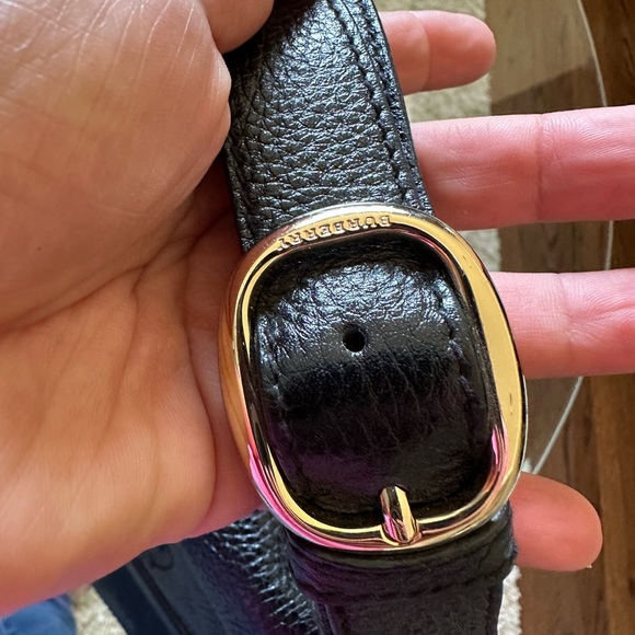 BURBERRY Black Leather Saddle Bag - AUTHENTIC - Picture 6 of 13